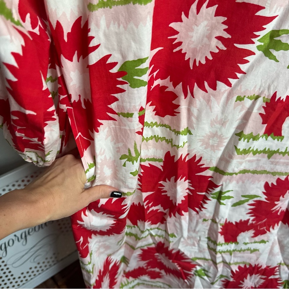 NWT Frances Valentine Minnow Maxi Dress Dahlia Burst Sz S - Picture 6 of 10